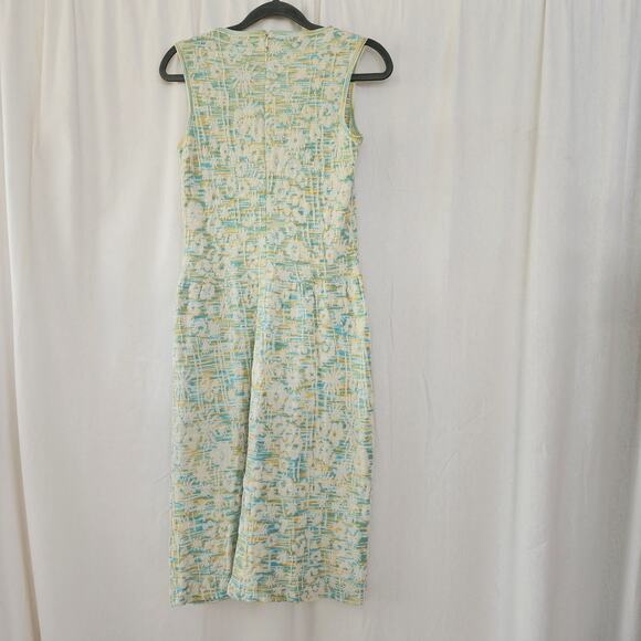 St John Collection knit dress Cream Green Yellow size 2 Santiago Knit Coastal - Picture 3 of 8